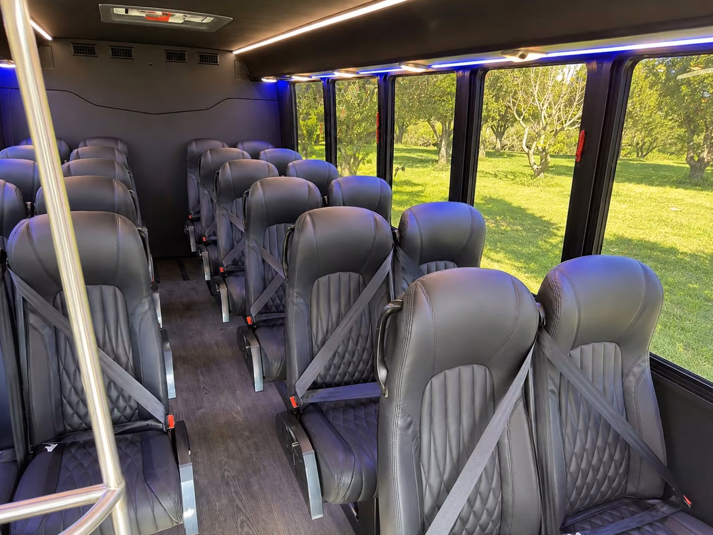 18 passenger minibus interior