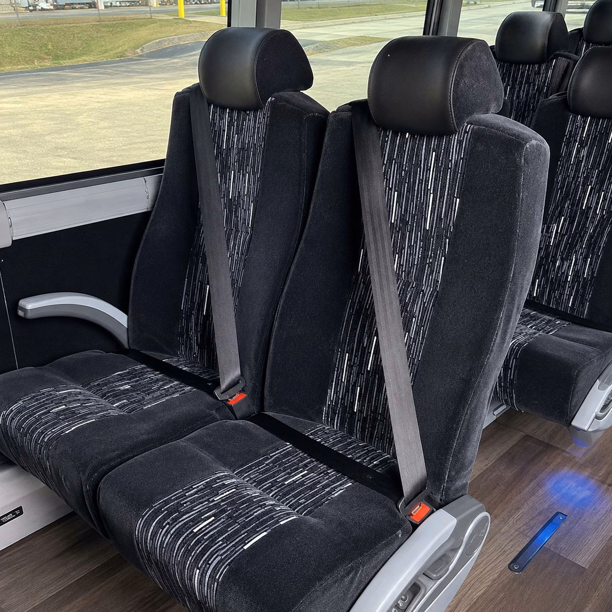 new bedford charter bus interior