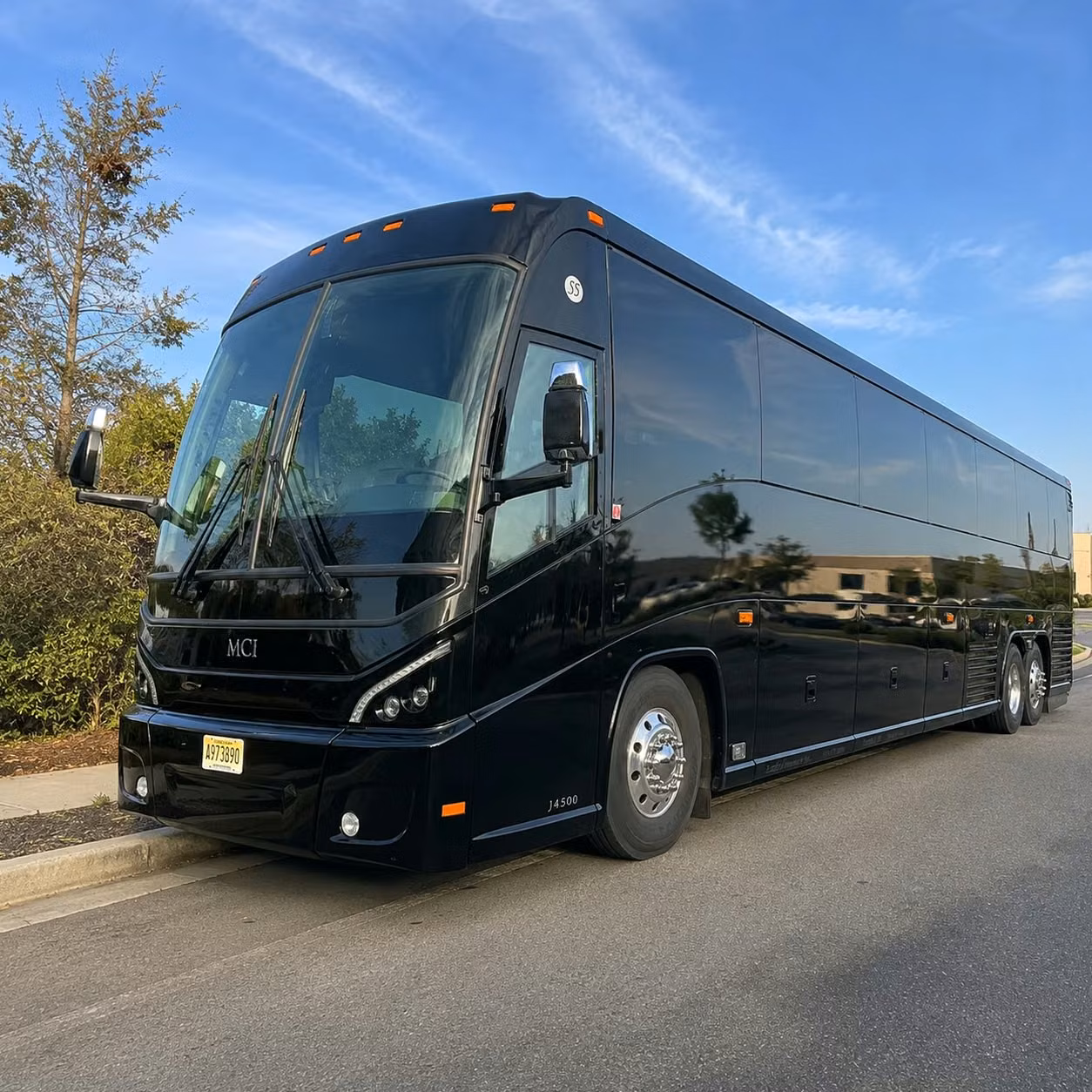 new bedford charter bus rental fleet