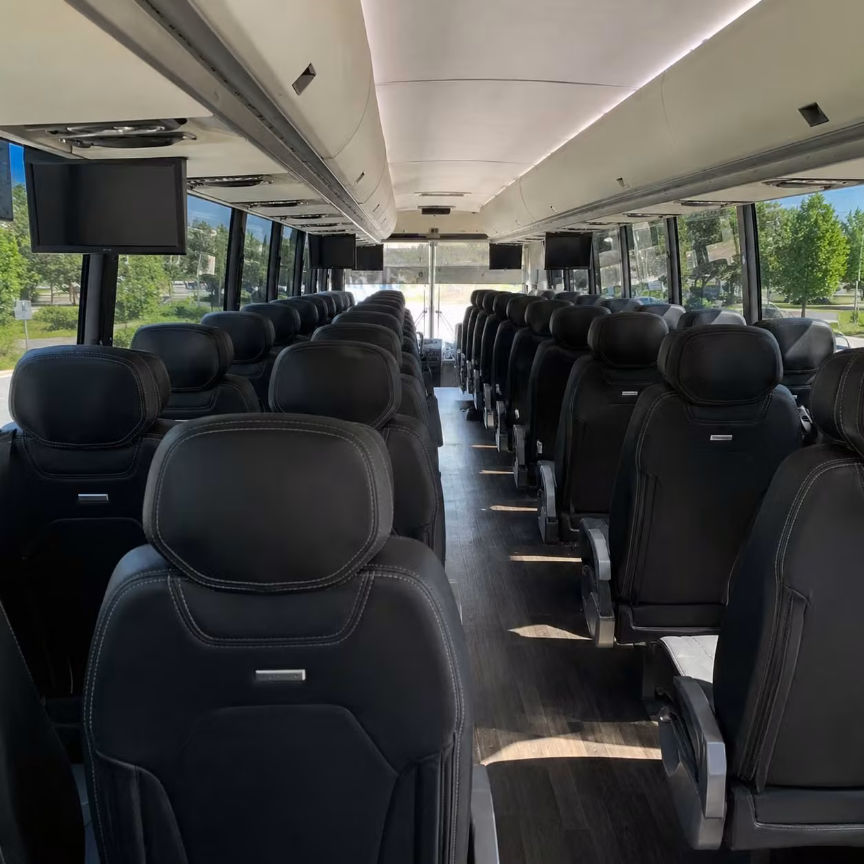 new bedford charter bus rental inside