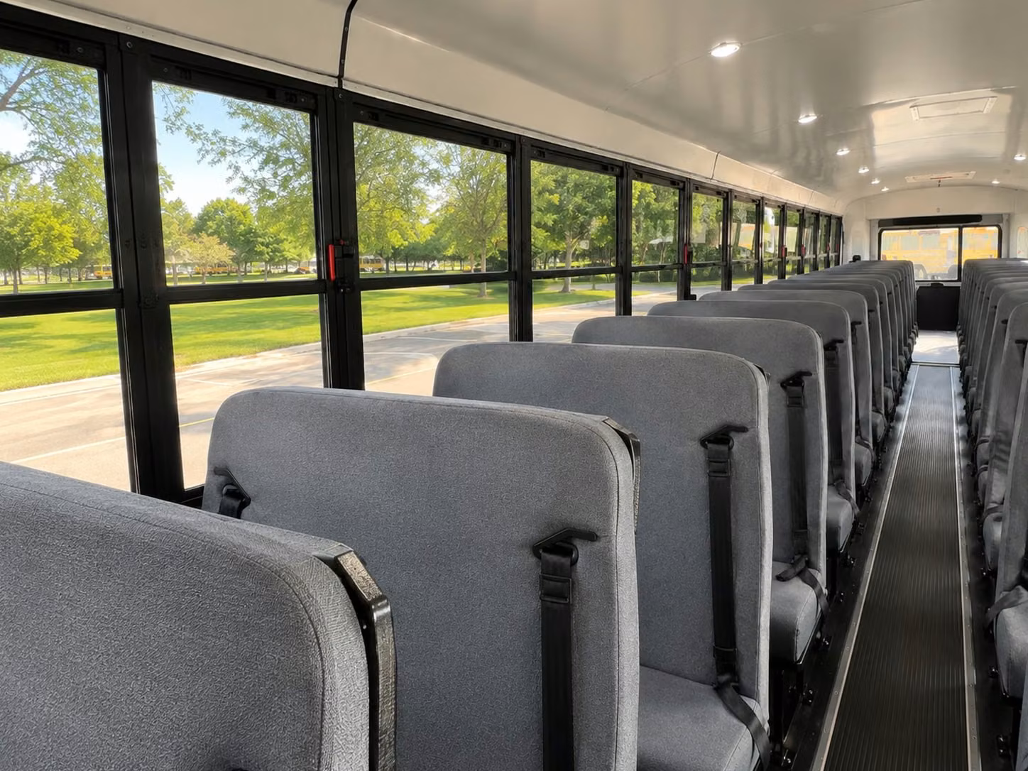 school bus interior